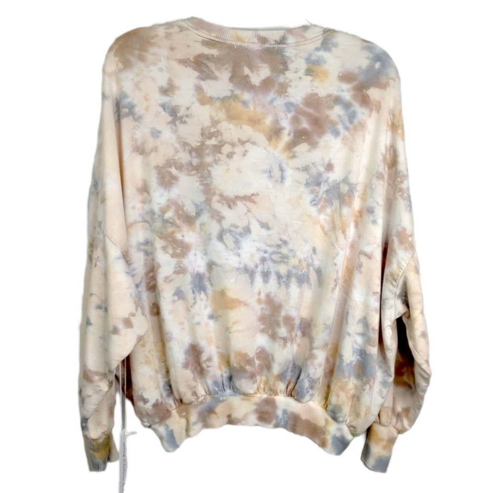 Young Fabulous & Broke Ivory Juliette Moon Rock Canyon Tie Dye Sweatshirt XS NWT - Picture 4 of 9